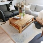 Lustrous solid acacia wood coffee table for modern living – Saffron Ridge