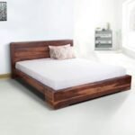 Timeless solid walnut platform queen bed in Sheesham – Noble Root