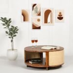 Solid minimalist sheesham wood coffee table – Velvet Grain