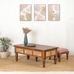 Natural minimalist solid sheesham coffee table – Noble Origin