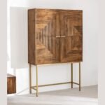 Solid minimalist mango wood sideboard featuring charm – Timber Origin