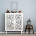 Solid minimalist white mango storage cabinet – Pure Origin