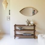 Tiered solid mango wood console table – Artisan Heirloom