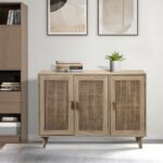 Luxe solid wood cane sideboard – Wenge Aura