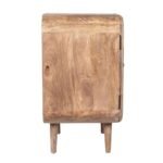 Stately fluted solid wood cabinet with a lustrous finish – Timber Muse - Image 2