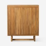 Solid minimalist mango wood cabinet with graceful form – Lunar Root - Image 5