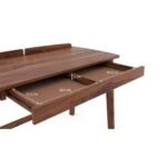 Grand solid sheesham wood desk with tapered legs – Artisan Valor - Image 2