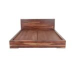 Timeless solid walnut platform queen bed in Sheesham – Noble Root - Image 2