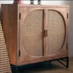 Luxe solid mango wood cabinet in natural timber – Urban Echo - Image 6