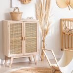 Solid minimalist paulownia wood sideboard – Quiet Manor