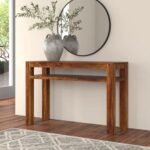 Grand minimalist solid wood console table – Timber Soul