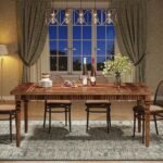 Timeless solid wood turned leg dining table – Heritage Oak - Image 2