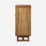 Solid minimalist mango wood cabinet with graceful form – Lunar Root - Image 6