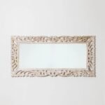 Serene minimalist mango wood floor mirror – Haven Soul