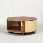 Solid minimalist sheesham wood coffee table – Velvet Grain - Image 6