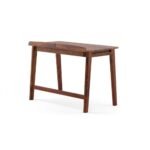 Grand solid sheesham wood desk with tapered legs – Artisan Valor - Image 5