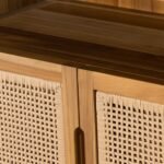 Solid minimalist mango wood cabinet with graceful form – Lunar Root - Image 8