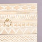 Solid minimalist teak storage cabinet in warm timber – Earth Echo - Image 4
