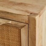 Exquisite rattan and mango wood bedside table – Urban Poet - Image 6