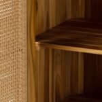 Solid minimalist mango wood cabinet with graceful form – Lunar Root - Image 9