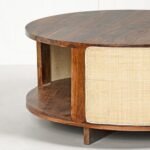 Solid minimalist sheesham wood coffee table – Velvet Grain - Image 4