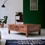 Exquisite minimalist sheesham wood coffee table – Solid Drift