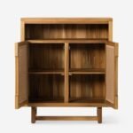 Solid minimalist mango wood cabinet with graceful form – Lunar Root - Image 7
