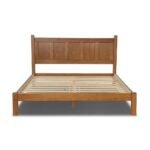Timeless solid walnut platform bed showcasing majestic grain – Nordic Dusk - Image 3