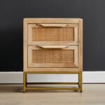 Exquisite rattan and mango wood bedside table – Urban Poet