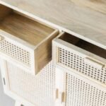 Natural minimalist solid mango wood cabinet - Timber Haven - Image 7