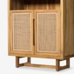 Solid minimalist mango wood cabinet with graceful form – Lunar Root - Image 4