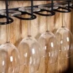 Chic modern black mango wood bar cabinet with metal legs – Onyx Drift - Image 11