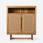 Solid minimalist mango wood cabinet with graceful form – Lunar Root - Image 2